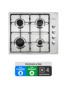Encimera Gas Natural Albin Trotter Breit 60 4 Platos