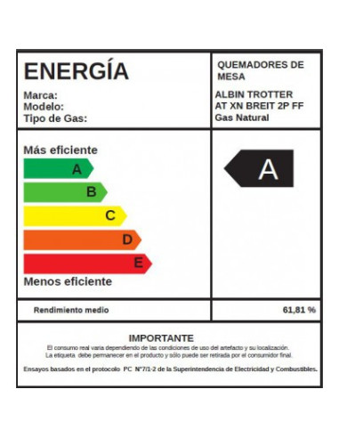 Encimera AT-XN Breit 2P FF
