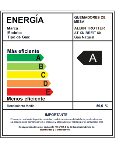 Encimera AT-XN Breit 60