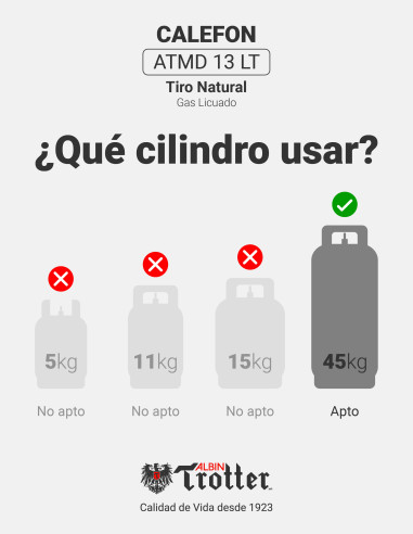 Calefont Albin Trotter 13 Litros Tiro Natural...