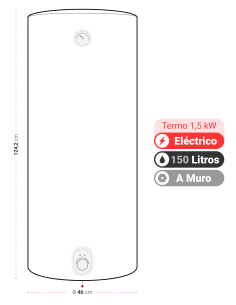Termo AT-WB 150 Litros 1,5 kW 2