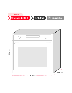 Horno Eléctrico Empotrable con Microondas Incorporado... 2