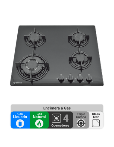 Encimera AT-XN Gas on Glass Kassel FF-IT FFD