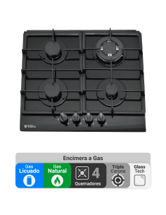 Encimera AT-XN Gas on Glass Kassel FFT FFD