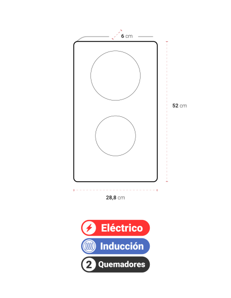 Encimera AT-XN E Induktion 2P