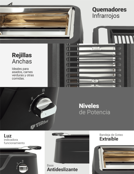Parrilla Eléctrica AT-MD Smokeless