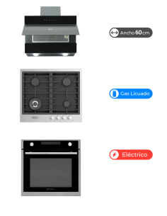 Kit Cocina Sky Twin Black