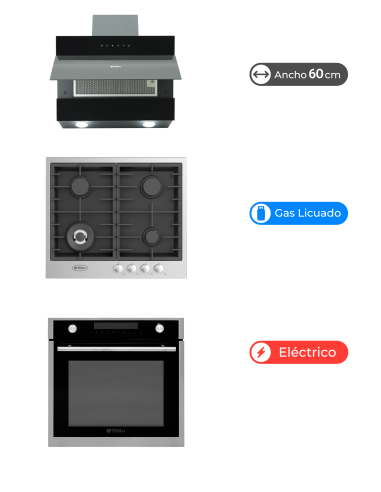 Kit Cocina Sky Twin Black